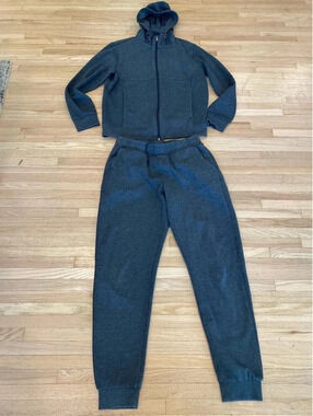 Crane sweatpants hoodie sweatsuit matching set mens medium